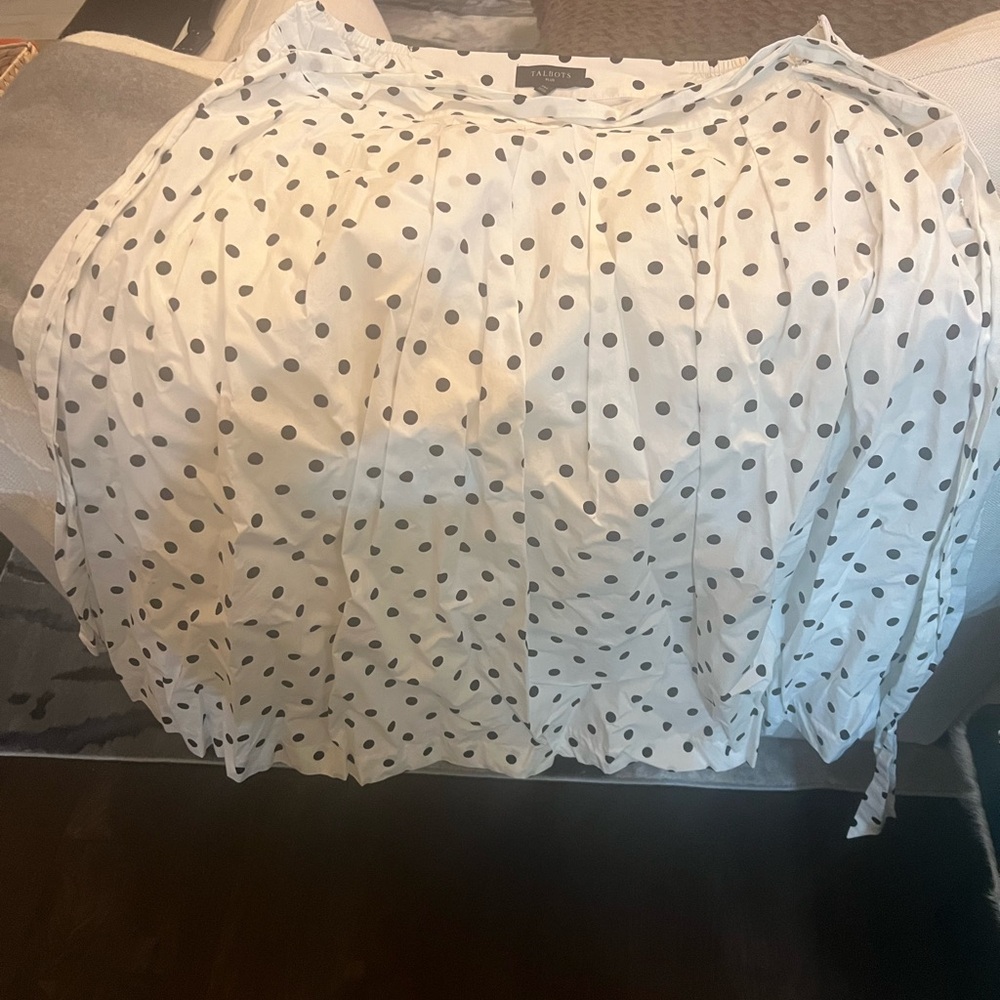 Talbots polka dot skirt